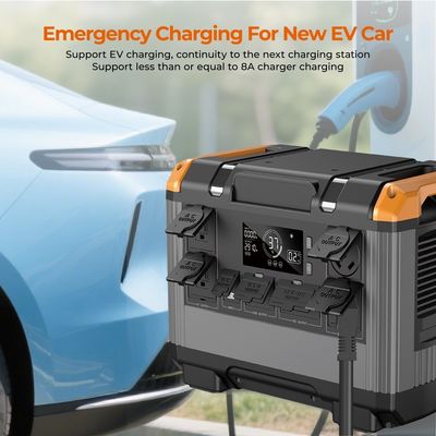2400W Portable Power Station with 2016Wh LiFePO4 Battery and 650W Solar Charging for Home Camping