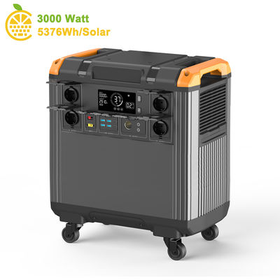 3000W Portable Power Station with MPPT Controller UPS Function and Multiple Outputs for Home Emergency and Outdoor Camping