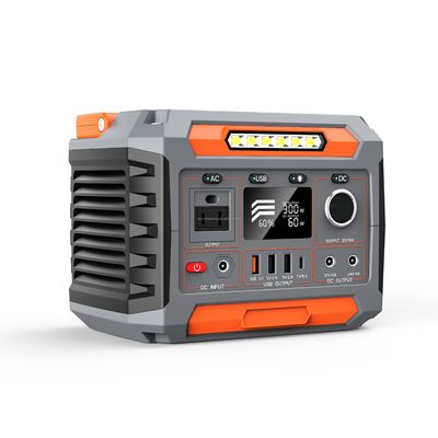 Multi Function 300W Portable Power Station With Solar Charging / Lithium Ion Battery