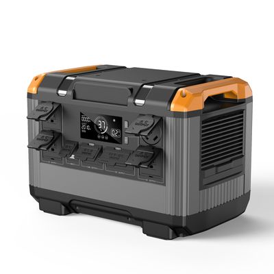 2400W Lifepo4 Portable Solar Power Station Generator With Lithium Ion Battery Solar Panel