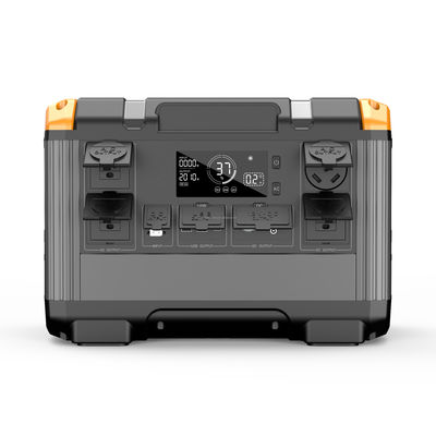 Portable LiFePo4 Solar Power Station 2400W With LED Lighting / MPPT Controller