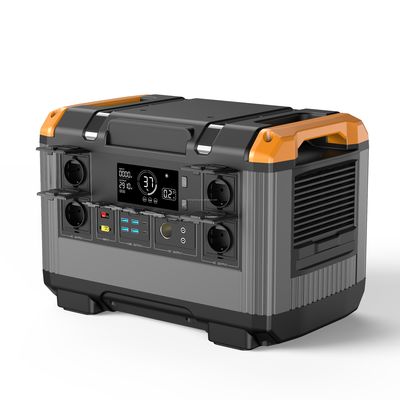 Portable LiFePo4 Solar Power Station 2400W With LED Lighting / MPPT Controller
