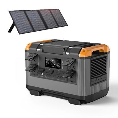 OEM 2400W Portable Power Station LiFePO4 Solar Power Station With MPPT Controller