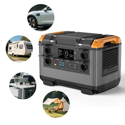 2400W Lifepo4 Portable Solar Power Station Generator With Lithium Ion Battery Solar Panel