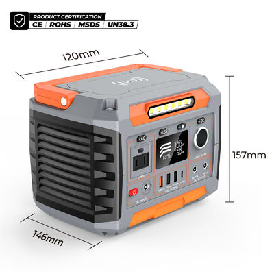 300W 288Wh Portable Solar Panel Power Station With Wireless Charging