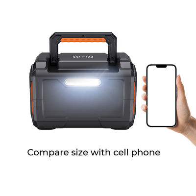 OEM 300W Portable Power Station With Solar Charging / Pure Sine Wave Inverter