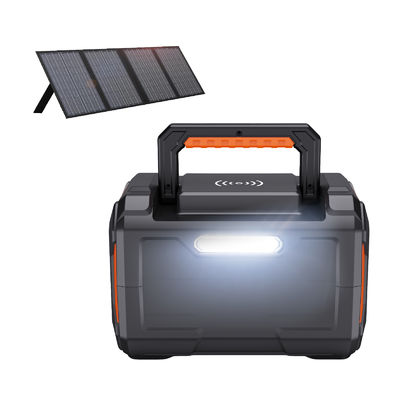 OEM 300W Portable Power Station With Solar Charging / Pure Sine Wave Inverter