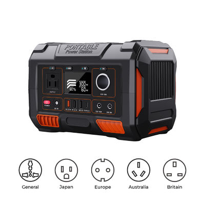 Outdoor 300W 270Wh Portable Solar Power Station With Jump Starter