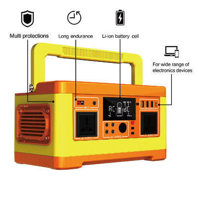 Solar Charging 500W Portable Power Station Pure Sine Wave Inverter AU/JP Plugs