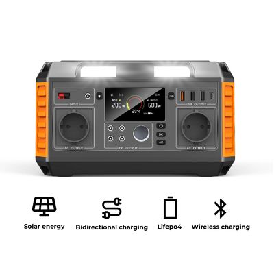 High Capacity 600W Portable Power Station For Outdoor Activities Travel Camping Driving