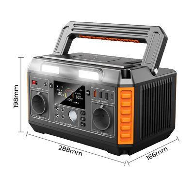 High Capacity 600W Portable Power Station For Outdoor Activities Travel Camping Driving