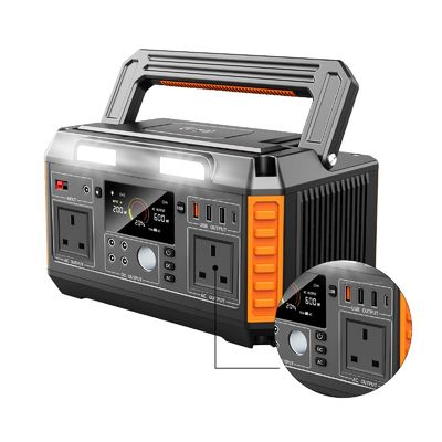 Large Capacity Power Station 600 Watt  Portable Solar Power Station For Outdoor Emergency Use