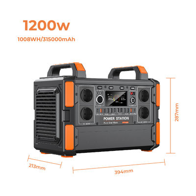 OEM 1200W Portable Power Station Solar Generator Large Capacity With MPPT Controller