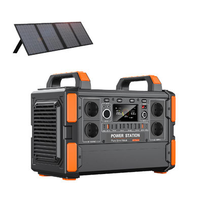 LiFePO4 Battery Power Station 1200W Portable Solar Panel Power Station With MPPT Controller
