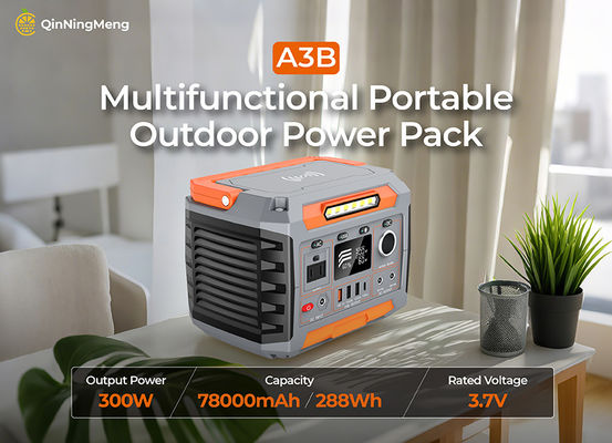 Multi-functional 300W 288Wh Portable Power Station with Wireless Charging