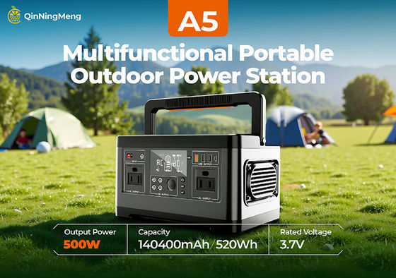 500W Solar Energy Storage Battery Portable Power Generator Multipurpose Camping Outdoor Emergency Power Supply