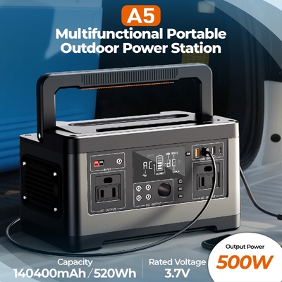 High Quality 500W 520wh Portable Power Station Lithium Battery Solar Inverter Energy Storage Battery  Power Bank With Good Price