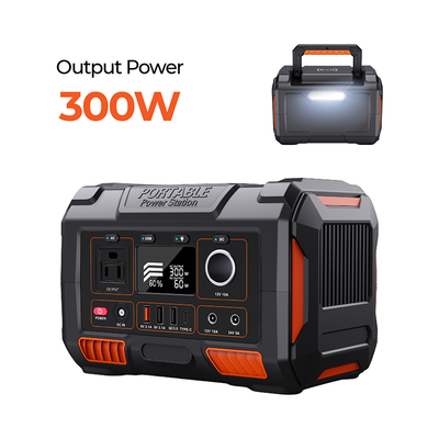 300W Portable Solar Power Station with Lithium Battery and MPPT