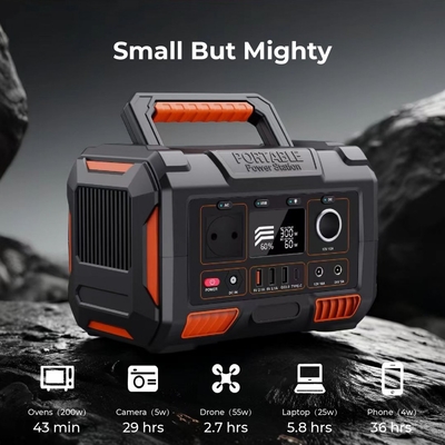 300W Portable Solar Power Station with Lithium Battery and MPPT