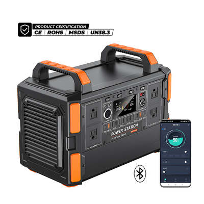 1200W LiFePO4 Portable Power Station with Solar Panel and MPPT