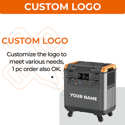 3000W Portable Power Station LiFePO4 Battery Solar Generator for Camping