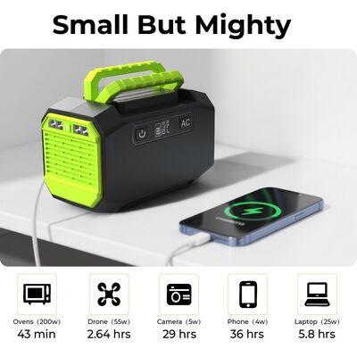 Outdoor 200w 220v Portable Lithium Battery Chargeable Power Station Camping 200 Watts Power Bank Solar Generator