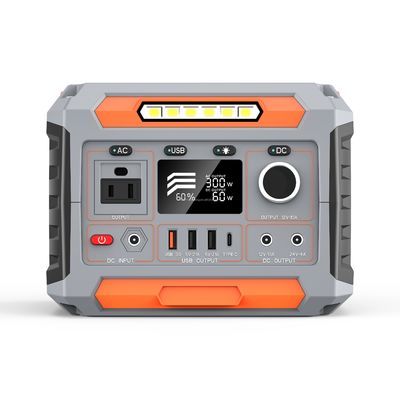 Multi Function 300W Portable Power Station With Solar Charging / Lithium Ion Battery