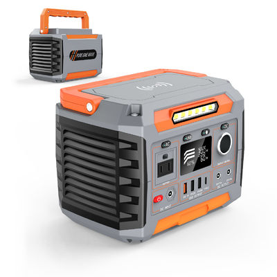 Station électrique portable à fonction multiple de 300 W avec charge solaire / batterie lithium-ion