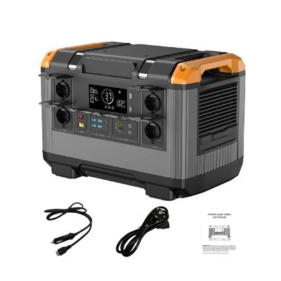 2016WH Station électrique portable Lifepo4 2400W Système d'énergie solaire tout en un