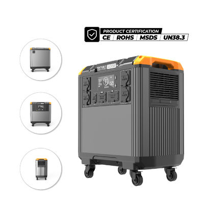 Station électrique à courant alternatif à courant continu portatif USB de type C de 3000 W avec batterie LifePO4 contrôleur MPPT EU PLUG