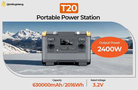 2025 Portable Solar Power Station Generator 2400W LiFePo4 Lithium Ion Battery MPPT Controller EU US Plug Types