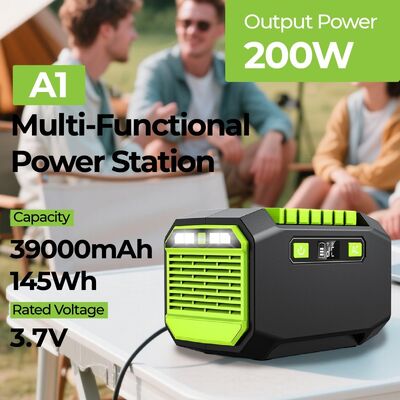 Outdoor 200w 220v Portable Lithium Battery Chargeable Power Station Camping 200 Watts Power Bank Solar Generator