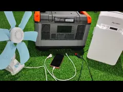 2016WH Station électrique portable Lifepo4 2400W Système d'énergie solaire tout en un